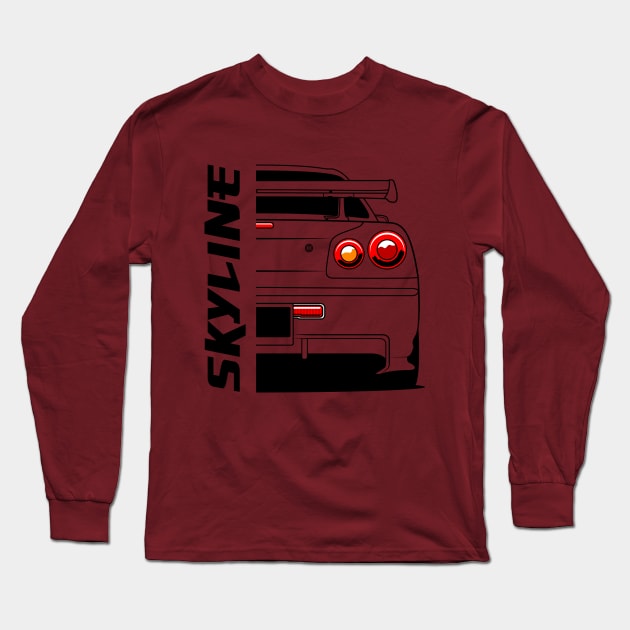 GTR SKYLINE GT-R34 Long Sleeve T-Shirt by RacingSize